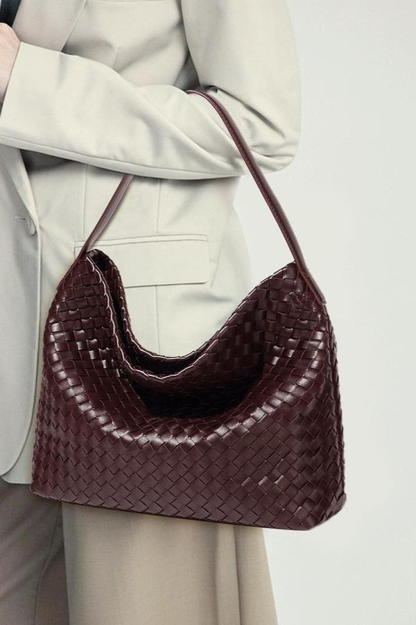 Woven Large Capacity Shoulder Crossbody Bag