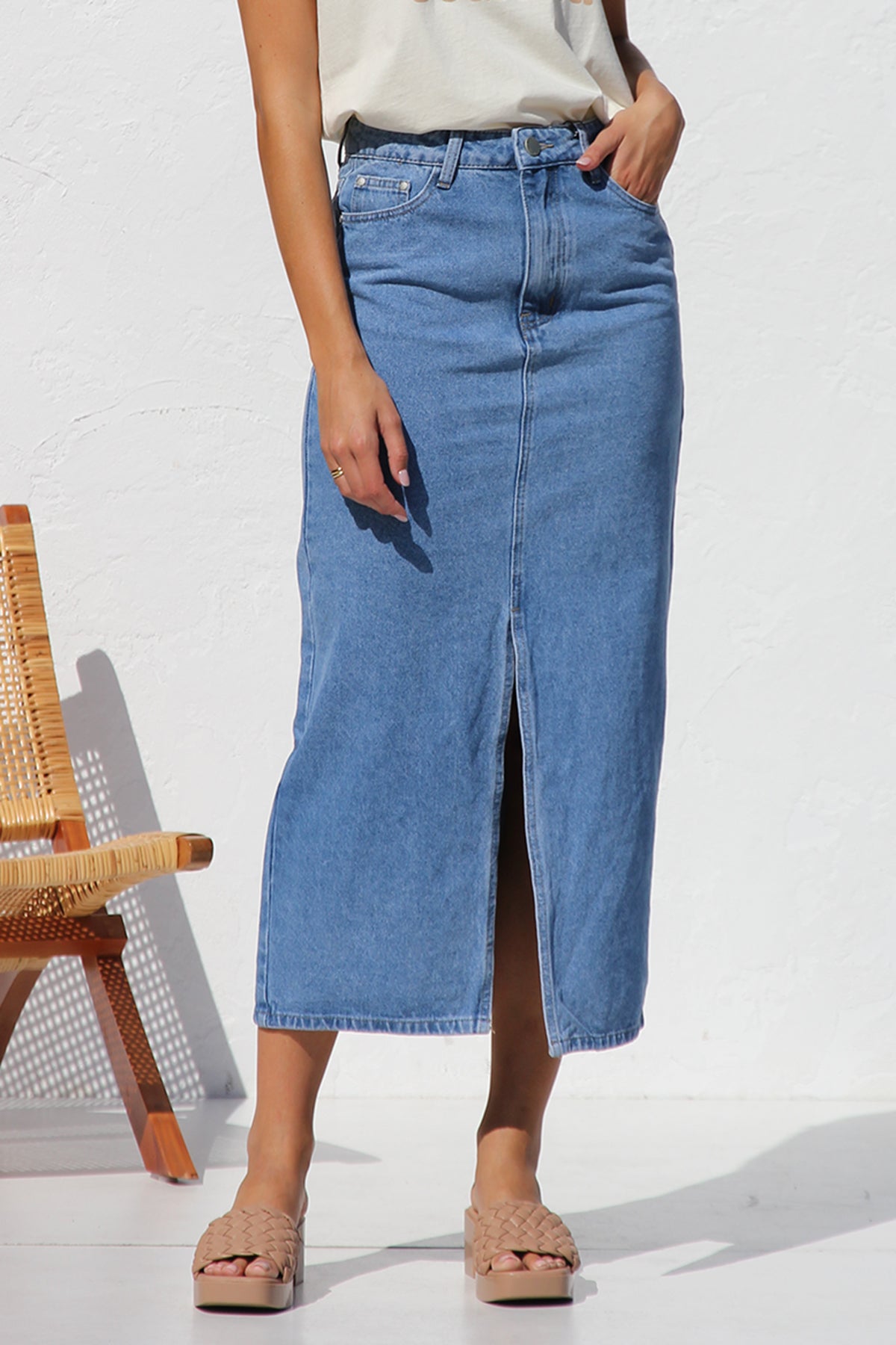 April Denim Skirt