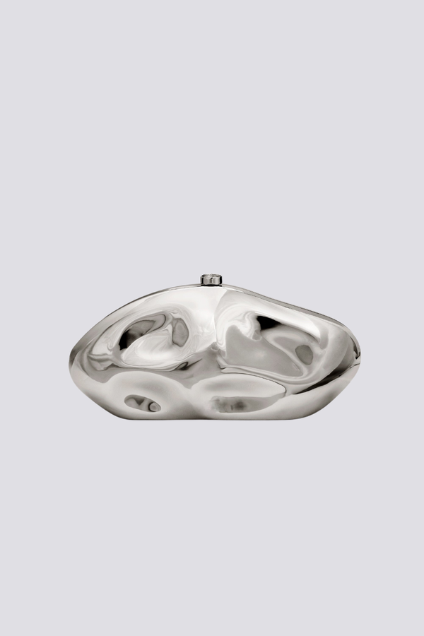 Alixe Dent Cloud Bag In Silver