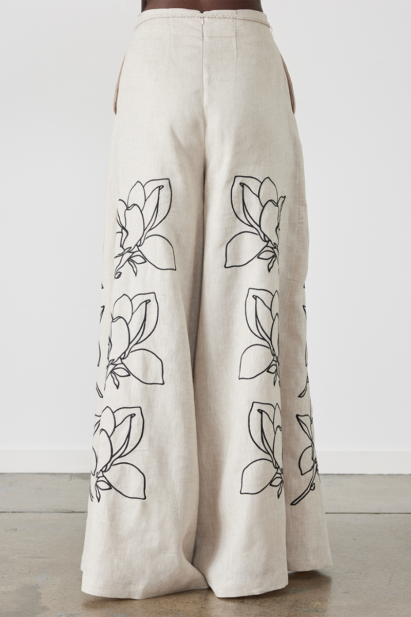 Jasmin Ballonmouw Bloemen Broek Set