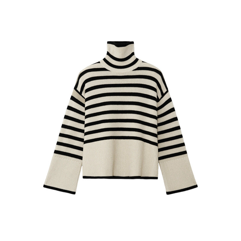 Turtleneck Striped Sweater