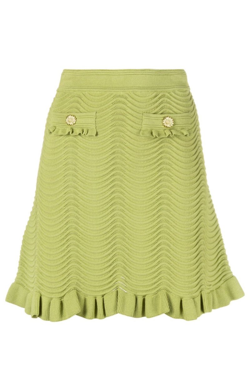 Elvira Ruffle Knitted Skirt Set