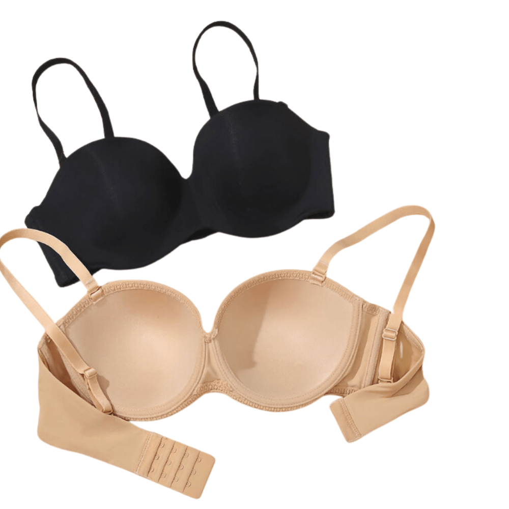 Magic Seamless Convertible Strapless Push-Up Demi Bra