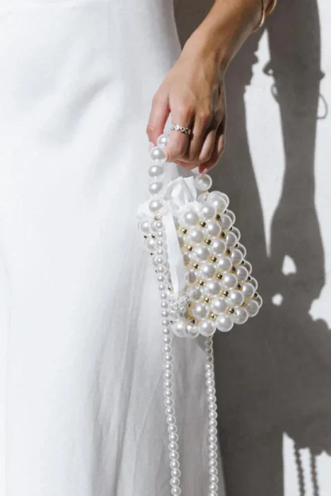 Renate Pearl Bucket Bag